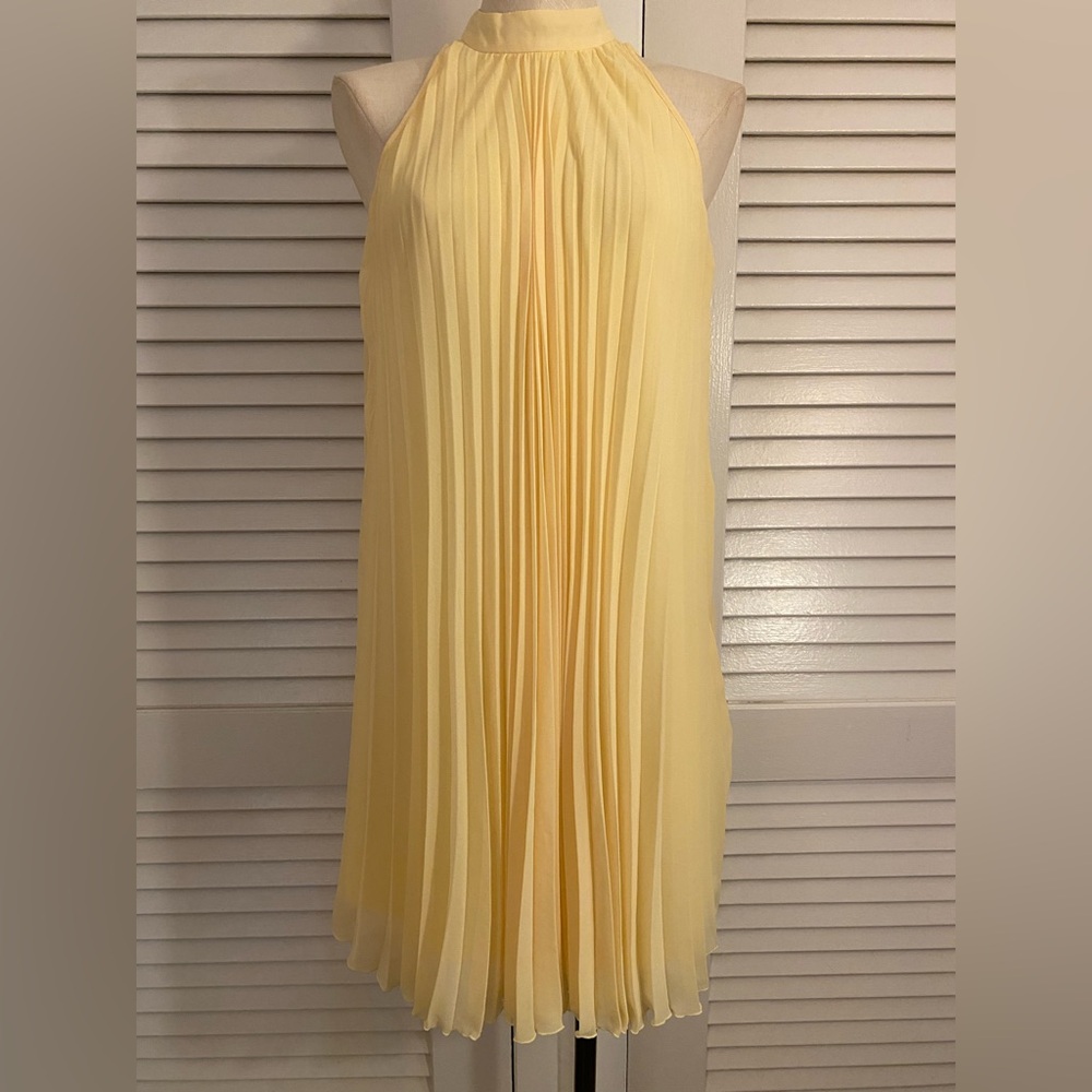 Vintage Cato Sunshine Pleated Midi Dress- Size XS